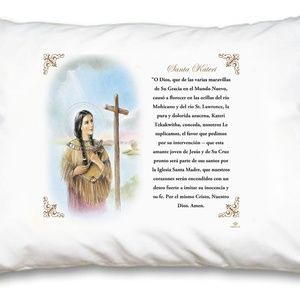 St Kateri Pillow Case - Spanish Prayer